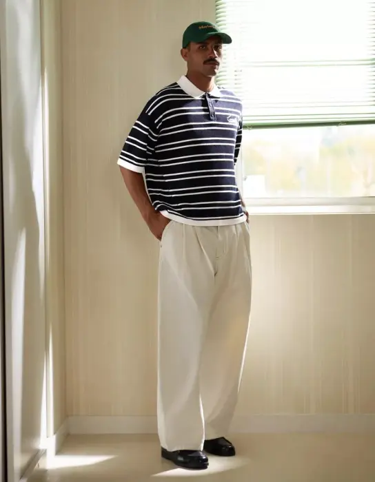BERSHKA ARCHIVE STUDIO POLO T-SHIRT  image 0