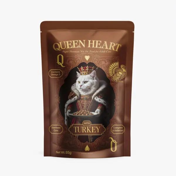 Queen Heart Wtih Turkey Sterlized 85 g image 0