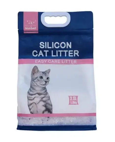 Nunbell Silicon Cat Litter crystal litter 3.8 kg ( Baby powder ) image 0