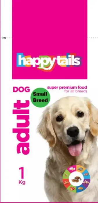 Happy tails Adult Dog Food Small Breed 1Kg image 0