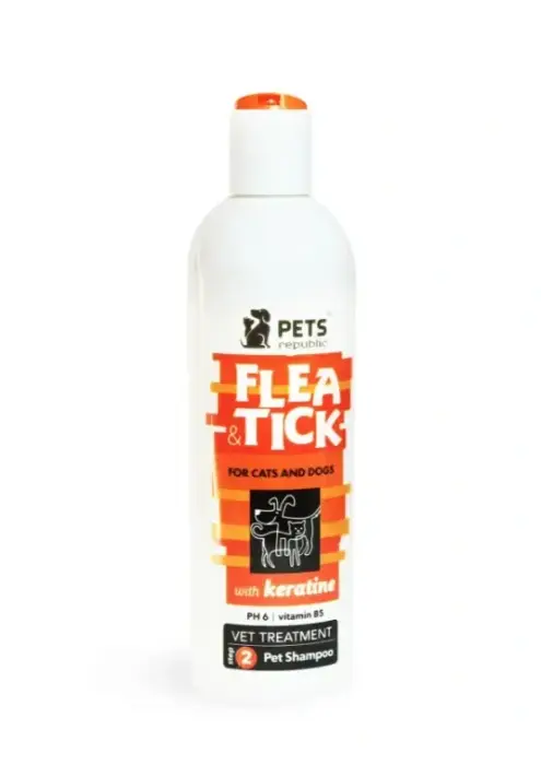 Pets Republic Flea &amp; Tick Shampoo with keratin - 500 ml image 0