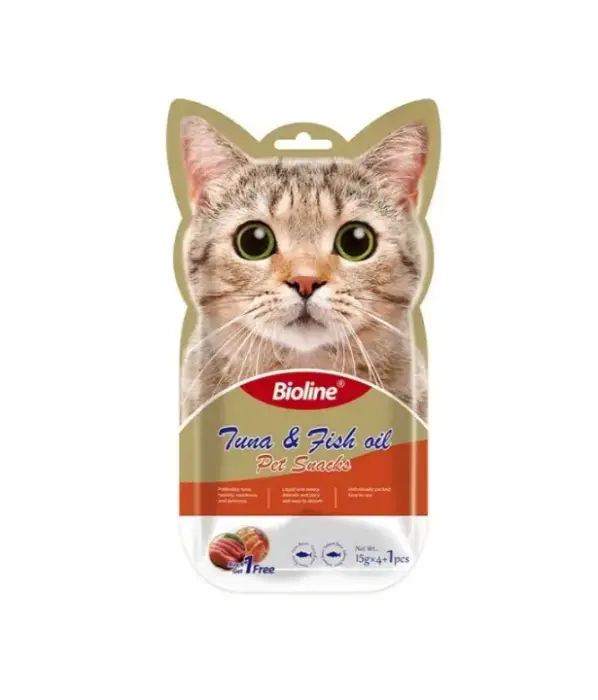 Bioline Cat Treats Tuna &amp; Fish 5x15gm image 0