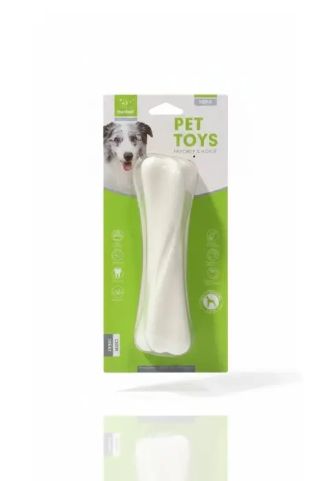 Nunbell Rubber Bone Chew Toy 1 Pc DB35182 image 0
