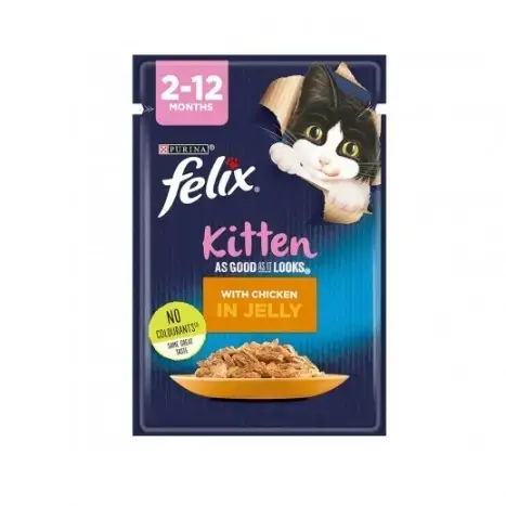 FELIX WITH CHICKEN FOR KITTEN 85G image 0