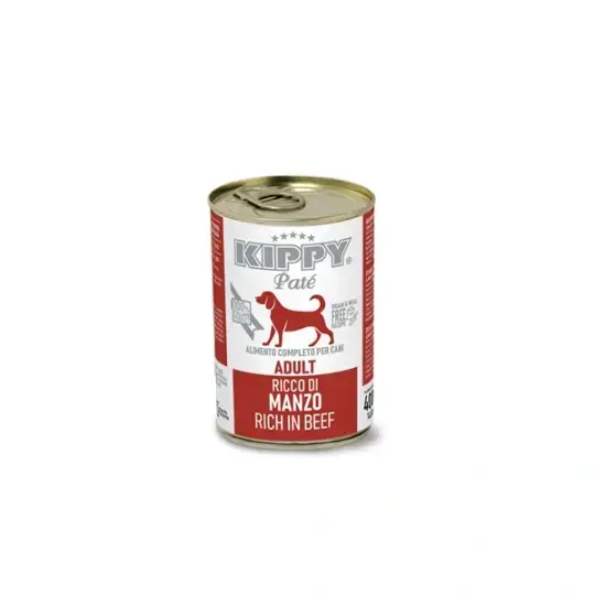 Kippy Pate Adult dog Wet Food Cans IN BEEF 400 g image 0