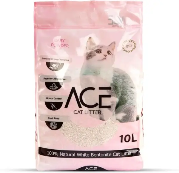 ACE Cat Litter Natural baby powder10L image 0