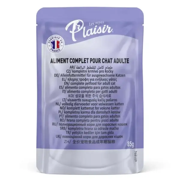 Plaisir Wet Adult Cat Food Chunks 85g image 1