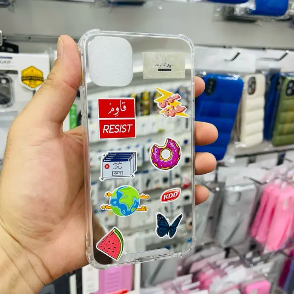 كفر حمايه مزود بمرايا سلفر ينفع تركب عليه جميع انواع الستيكرات image 1