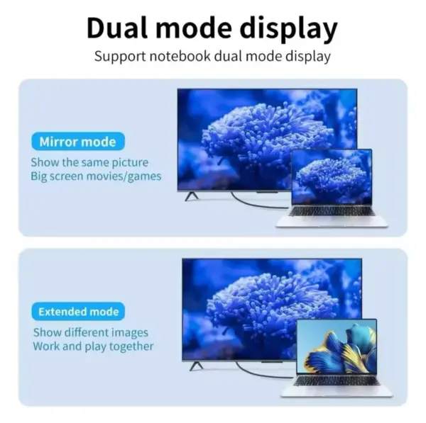 كيبل اتش دي  نقل الهاتف على تلفزيون طول 2 متر ultra hd 2k+4k image 3