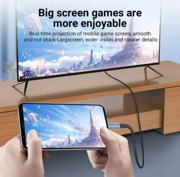 كيبل اتش دي  نقل الهاتف على تلفزيون طول 2 متر ultra hd 2k+4k image 4