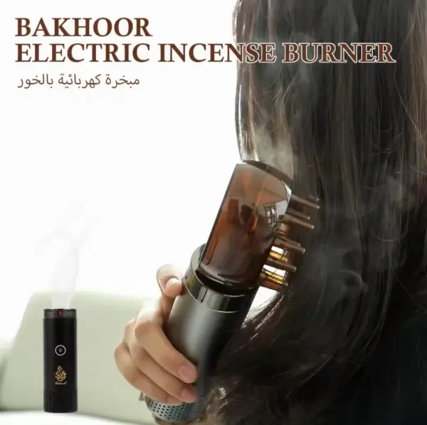 مبخر جميرا الكتروني شحن مع مشط لتبخير الشعر image 1