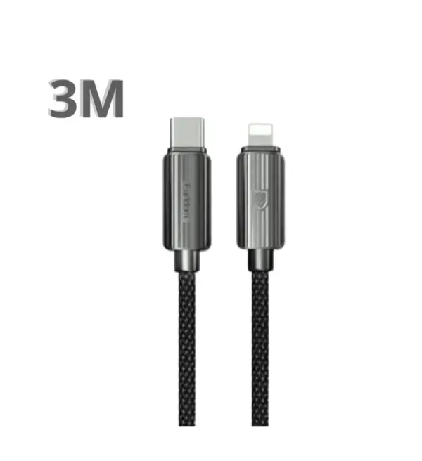 كيبل خام طول 3 متر ايرلدوم تايب سي الى لايتنق 30 واط شحن سريع image 2