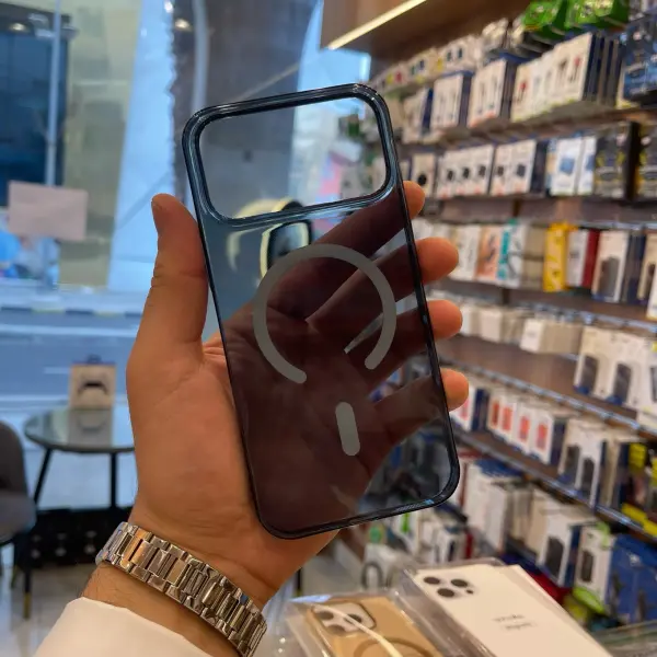 كفر وزن الريشه الخفيف شفاف ملون حمايه من  الصدمات قويه مزود بمق سيف مغناطيس لشحن او المسكه  غير قابل للاصفرار ازرار سلسله image 1
