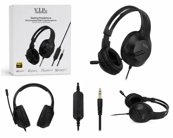 سماعه كلير لجميع الاجهزه للقيمز لون اسود ps4 + ps5 image 0