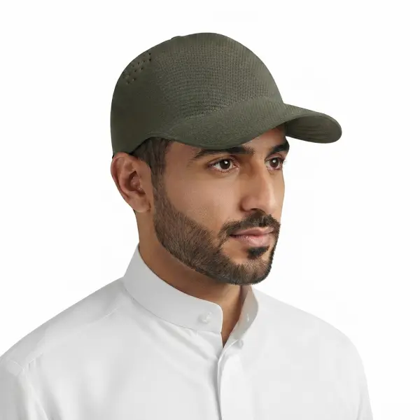 كاب كونستانتين المرن-اخضر زيتي-Free Size image 5