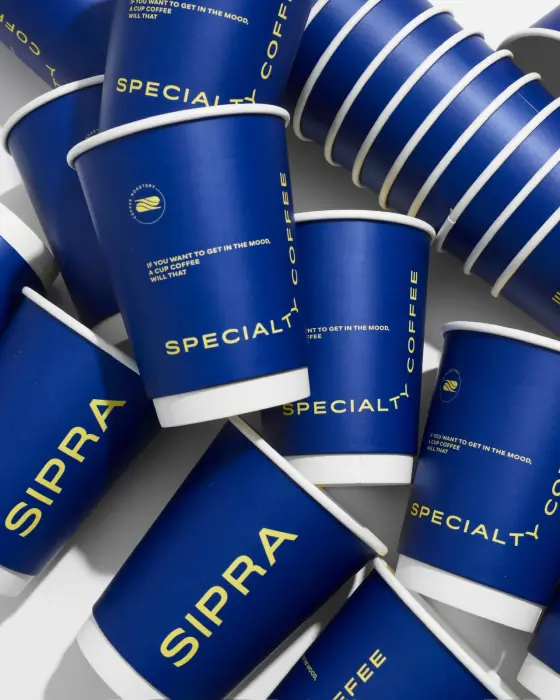 أكواب سيبرا ازرق مقاس 12 اونص (25 حبة) image 1