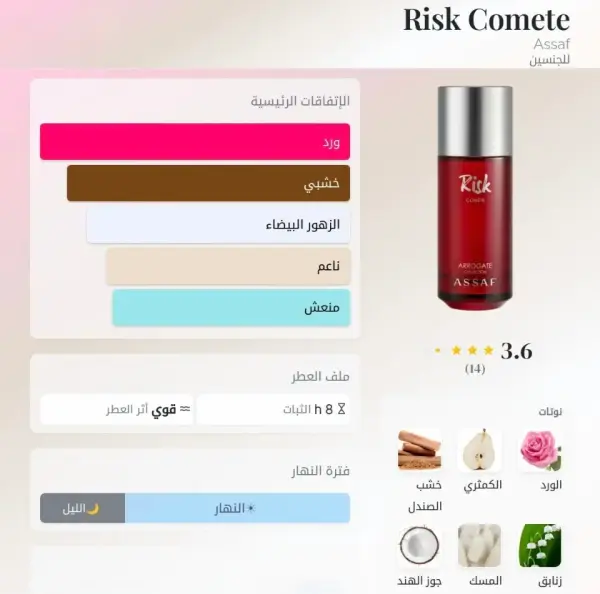 ASSAF Risk Comete Eau De Parfum|org image 1