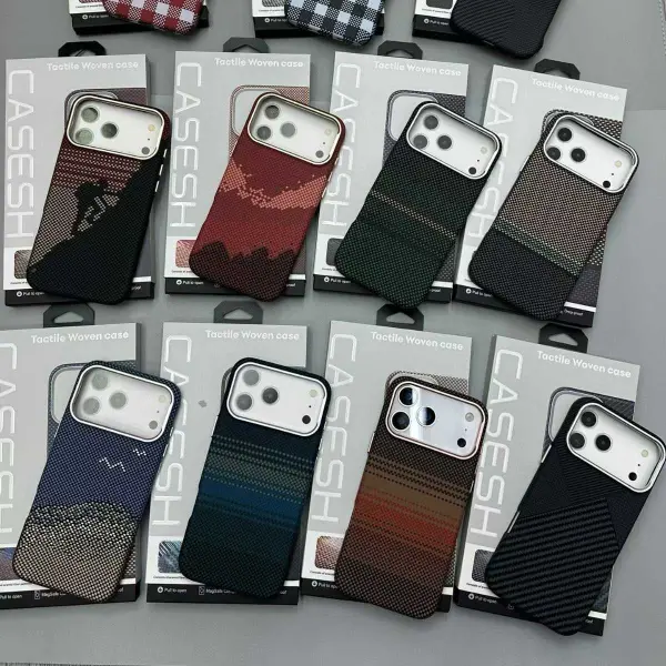 Case nova carbon fiber magnet magsafe high quality anti-shock greater buttons  image 1