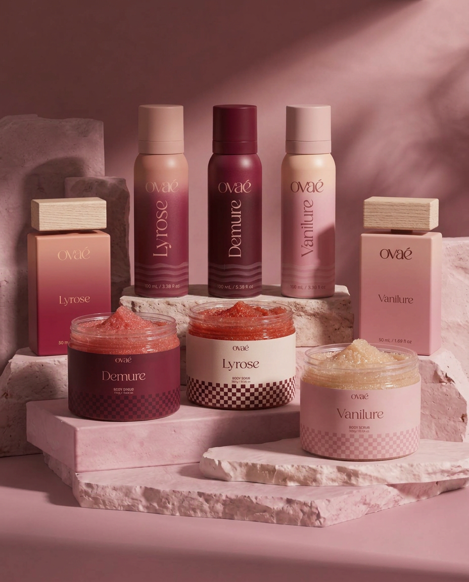 Beauty and Skincare Products Background