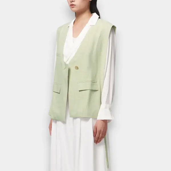 V‑Neck Vest Jacket image 3