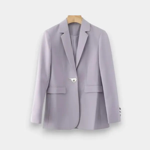 Blazer with Decorative Buckle image 1