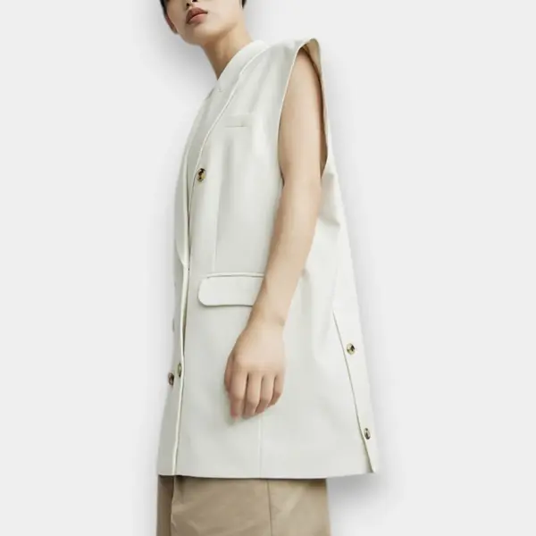 Double‑Breasted Vest Jacket with Two Buttons image 4