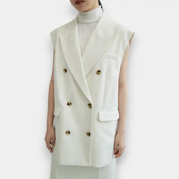 Double‑Breasted Vest Jacket with Two Buttons image 0