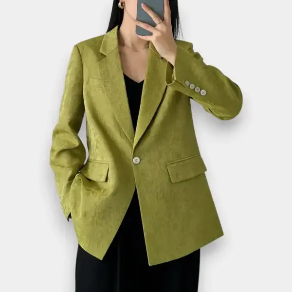 Embossed Jacquard Bubble Crepe Blazer image 0