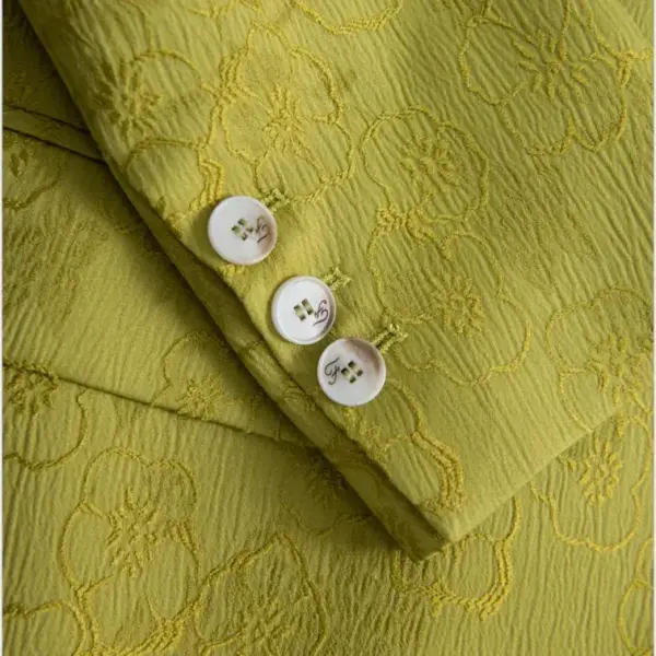 Embossed Jacquard Bubble Crepe Blazer image 4