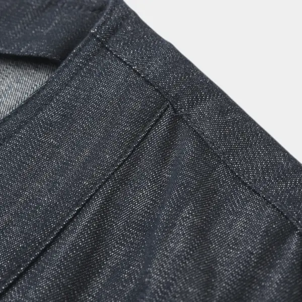 Denim V‑Neck Belted Playsuit image 7