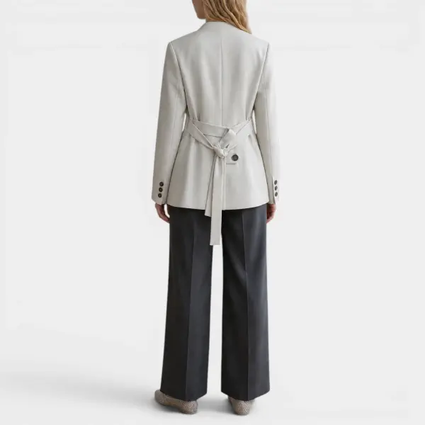 Structured Belted Blazer image 2