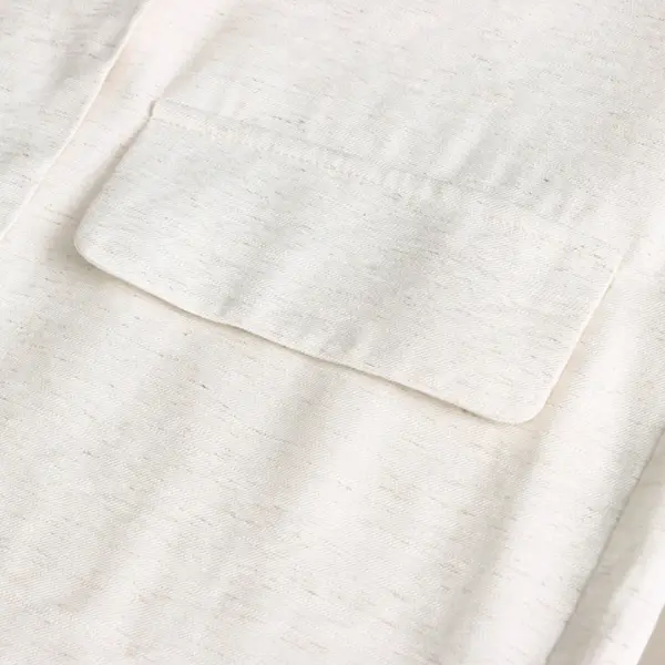 French-Inspired Loose Textured Linen Blazer image 7