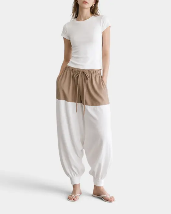 Casual Contrast Harem Pants image 1