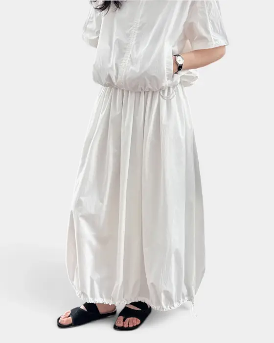 Two-Piece Summer Set – Short-Sleeved Top & Puffy Hem Skirt image 5