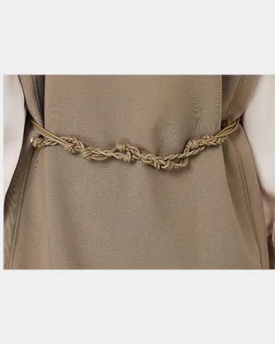 Mid Length Vest with Back Cord Belt image 6