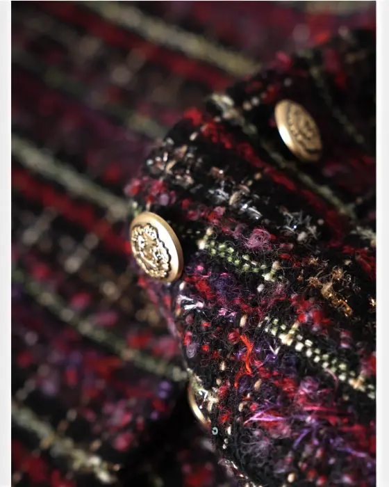 Tweed Vest with Gold Buttons image 11