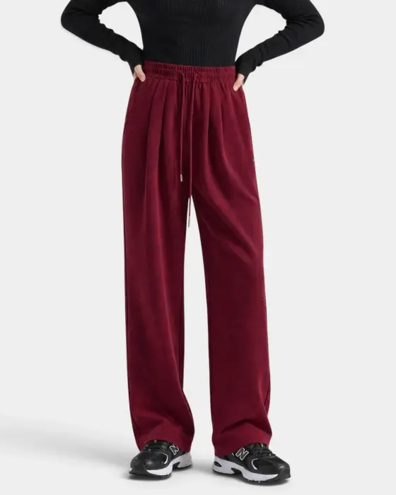 Wide Leg sweatpants with Brushed Lining image 4