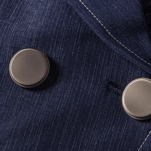 Regular Fit Belted Denim Blazer – Dusty Blue image 10