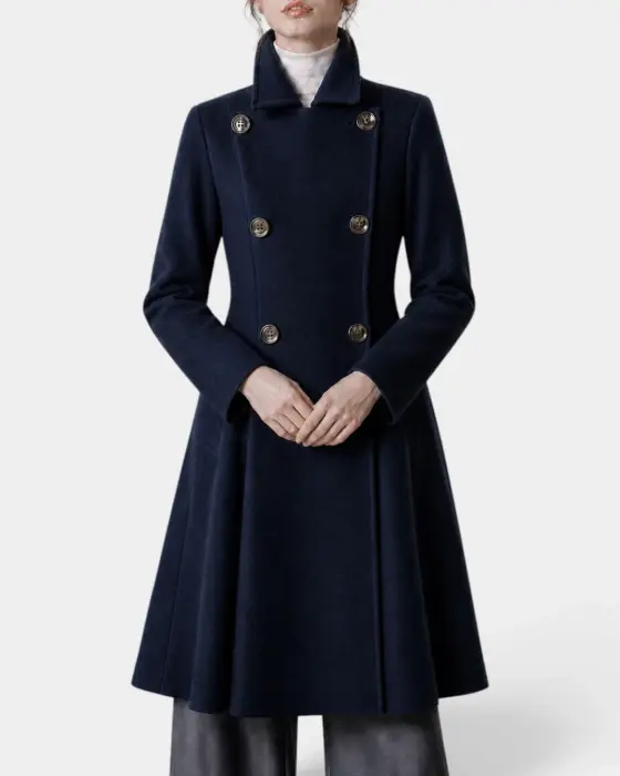 Slim-Fit Blend Pure Wool Coat image 2