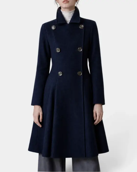 Slim-Fit Blend Pure Wool Coat image 0