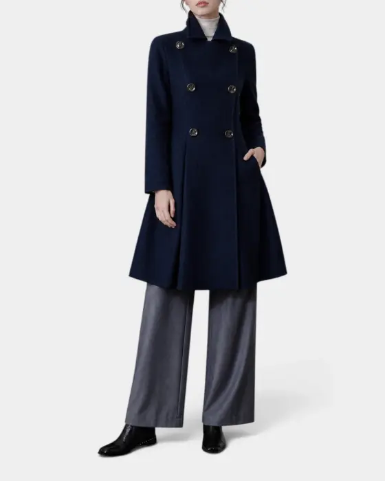 Slim-Fit Blend Pure Wool Coat image 4