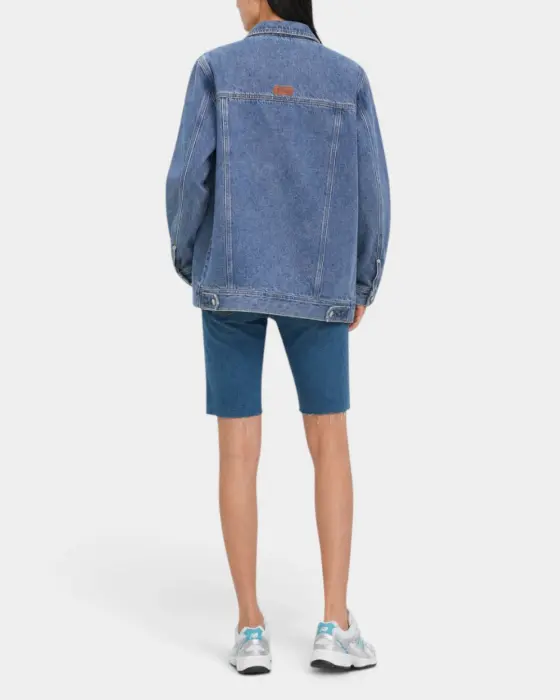 Denim Blazer Jacket / Denim Blue / Free Size image 3
