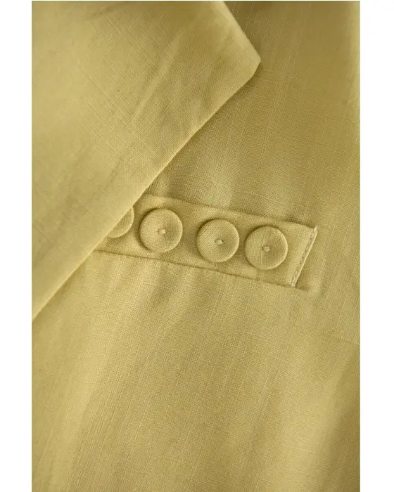 Fine Tencel & Linen Blazer – Soft Drape, Breathable Texture & Casual Loose Fit image 14