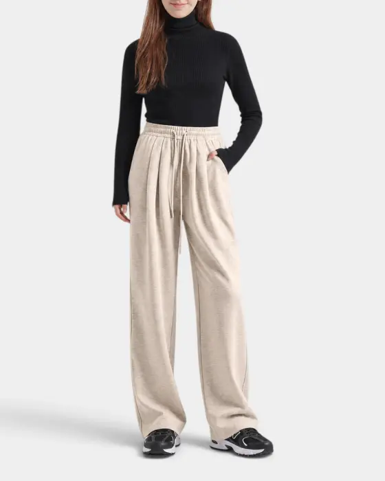 Wide Leg sweatpants with Brushed Lining image 3