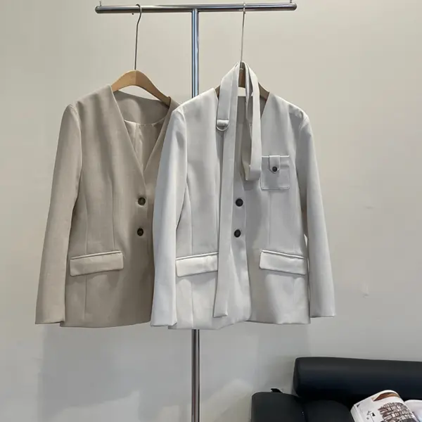 Structured Belted Blazer image 6