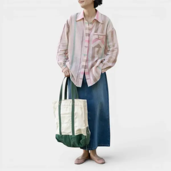 Contrast Stripe Linen Shirt image 3