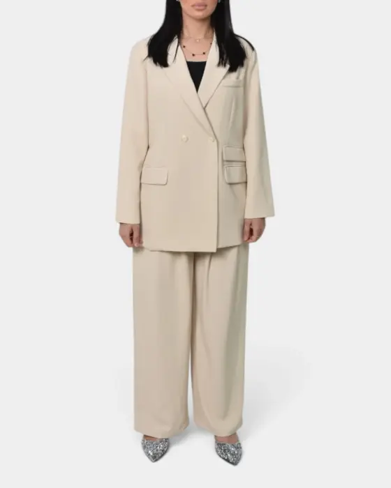 Suit Set - Blazer and Wide-Leg Pants image 0