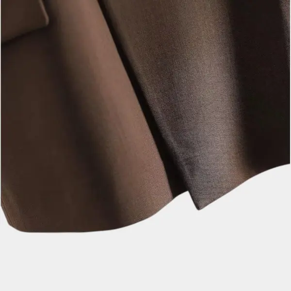 Espresso Brown Vest with Metal Clasp image 5