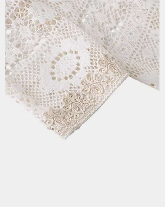 Lace-Textured Breathable Blouse – Lightweight & Feminine image 10