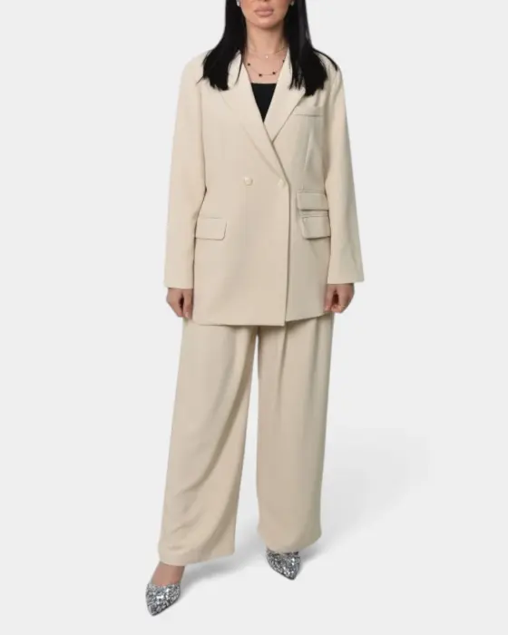 Suit Set - Blazer and Wide-Leg Pants image 3